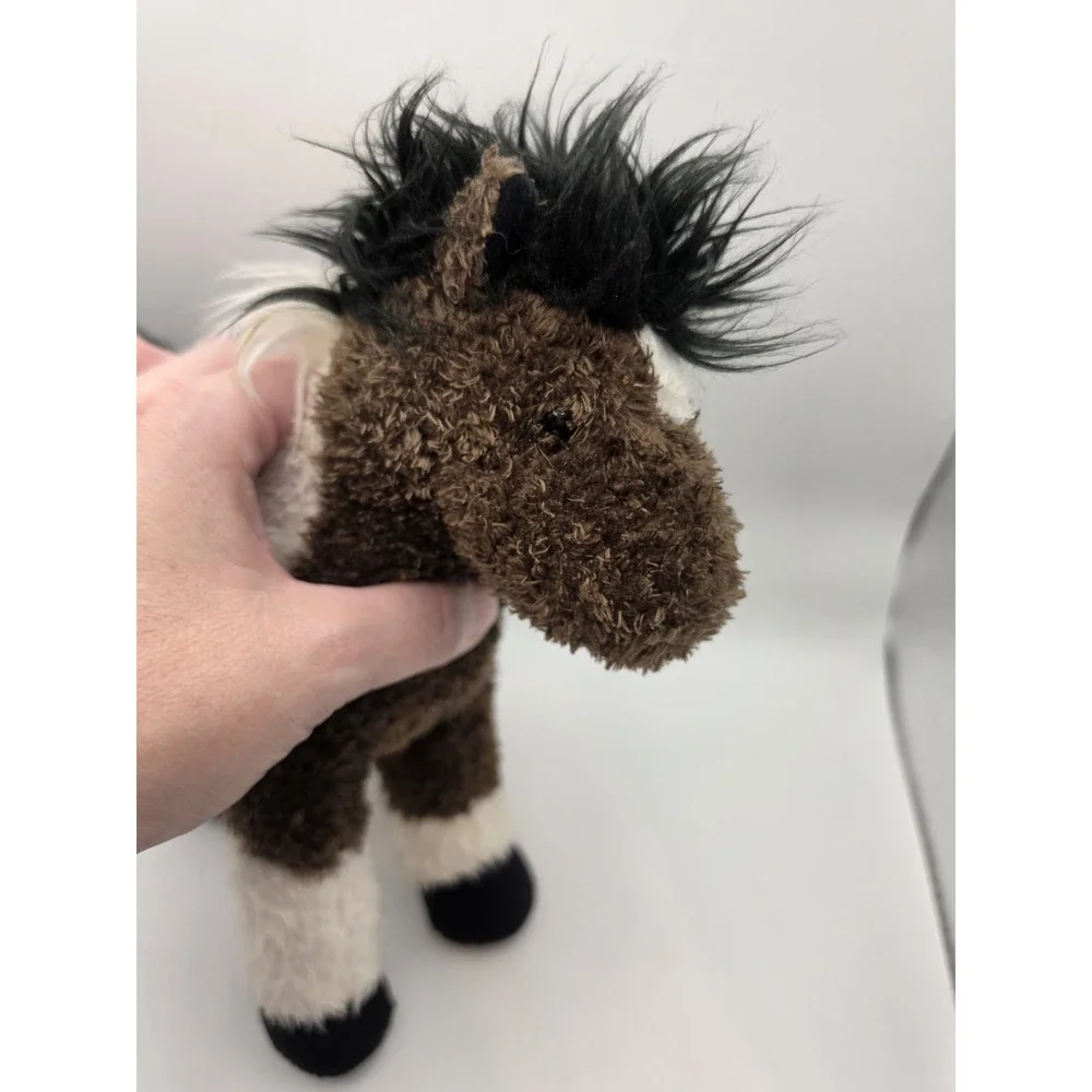 Douglas Cuddle Toys Durango Horse Stuffed Plush Black White Painted Pony Toy